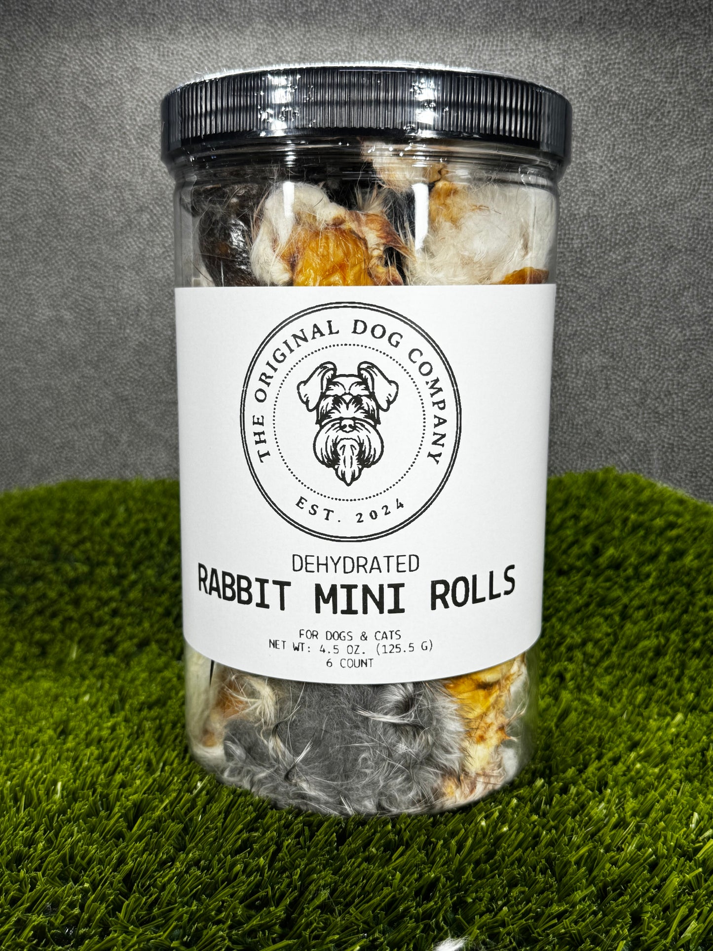 Dehydrated Rabbit Roll with Fur