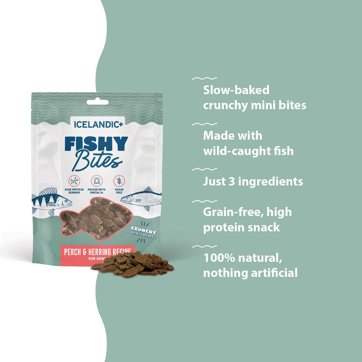 Icelandic+ Fishy Bites Treats for Dogs