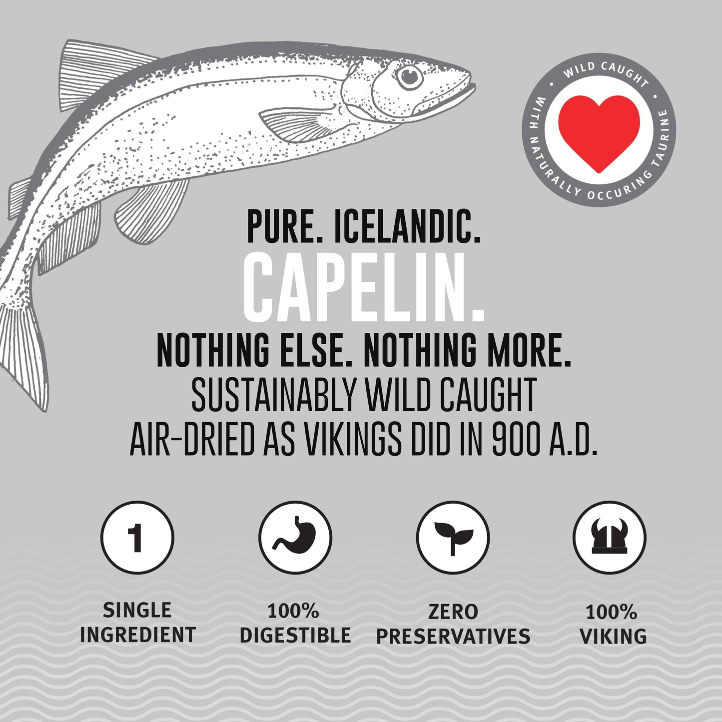 Icelandic+ Capelin Whole Fish & Pieces