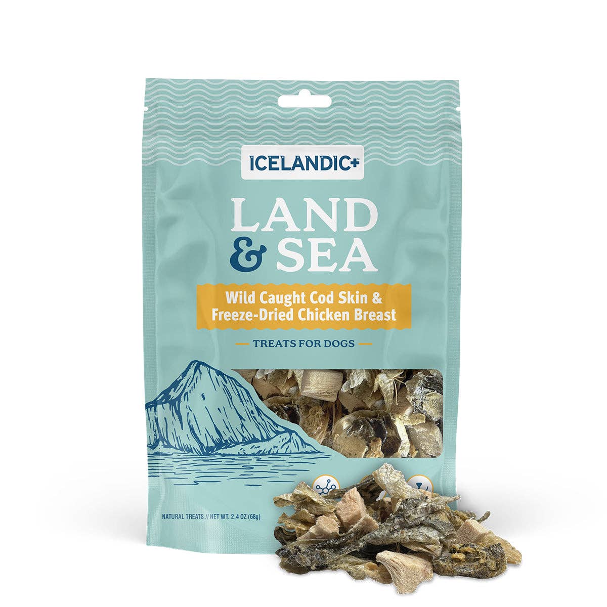 Icelandic+ Land & Sea Cod Skin Freeze-Dried Chicken