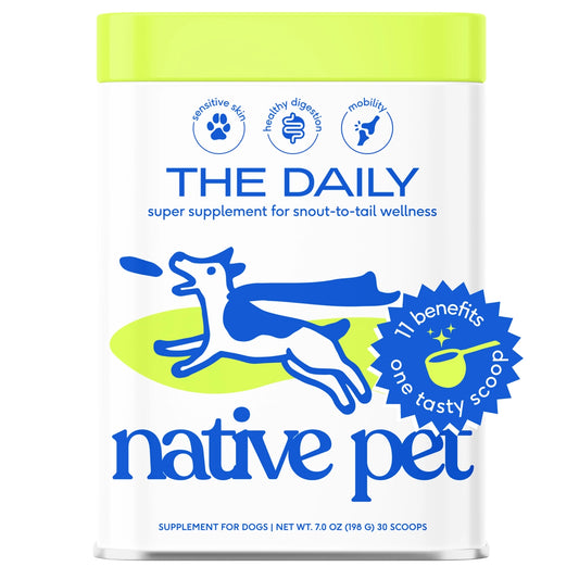 Comprehensive daily supplement for dogs, providing essential vitamins and minerals to support overall health, energy, and well-being.