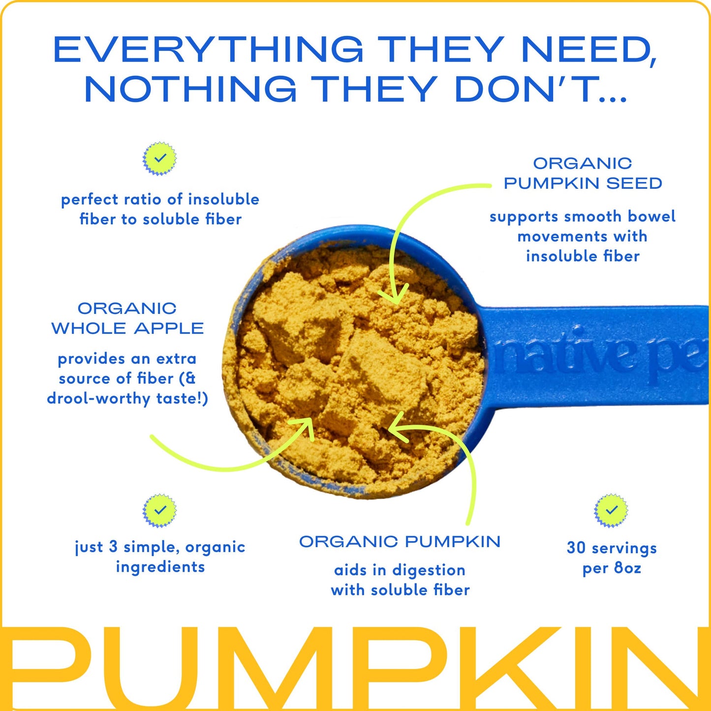 Organic Pumpkin Fiber Powder