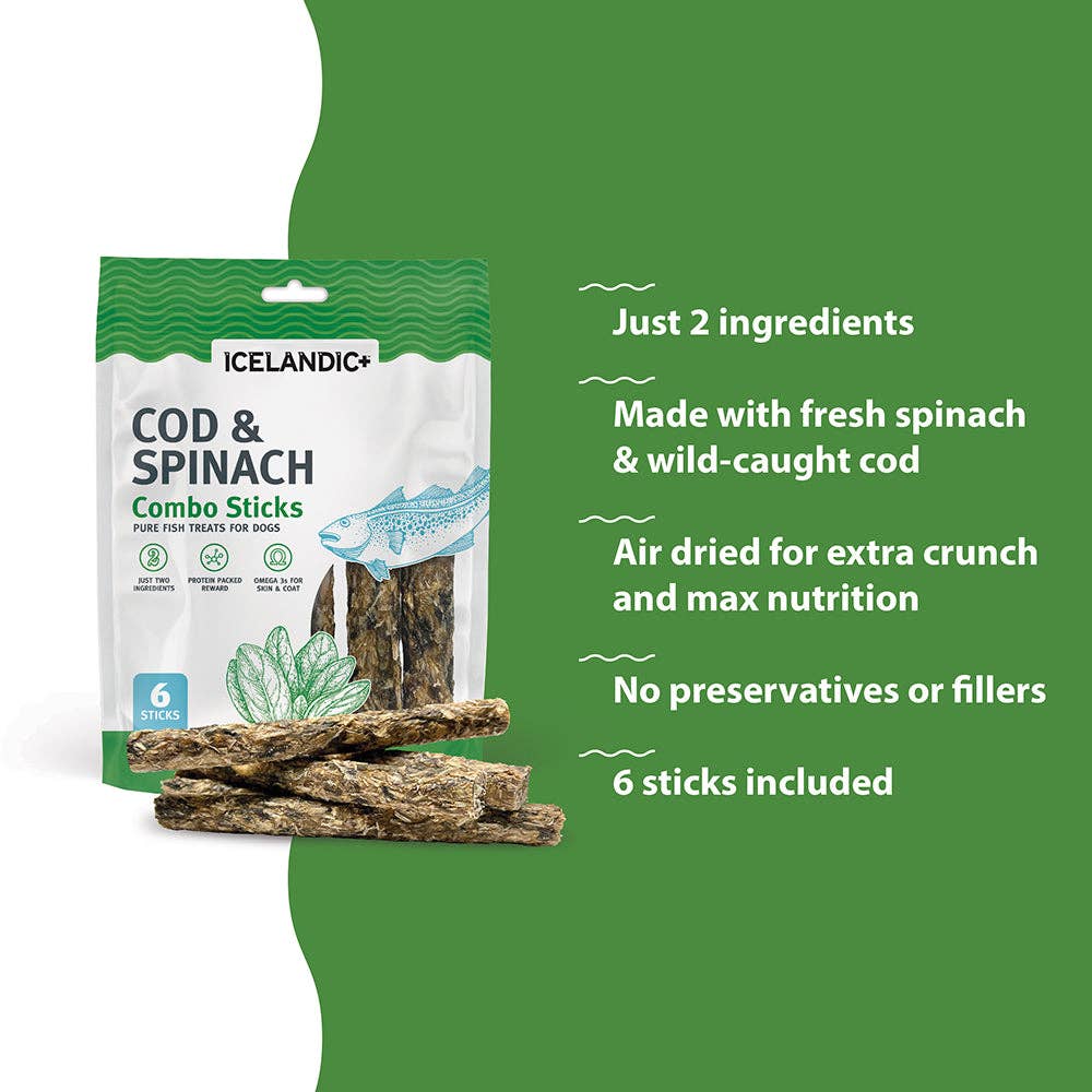 Icelandic+ Cod & Spinach Combo Sticks