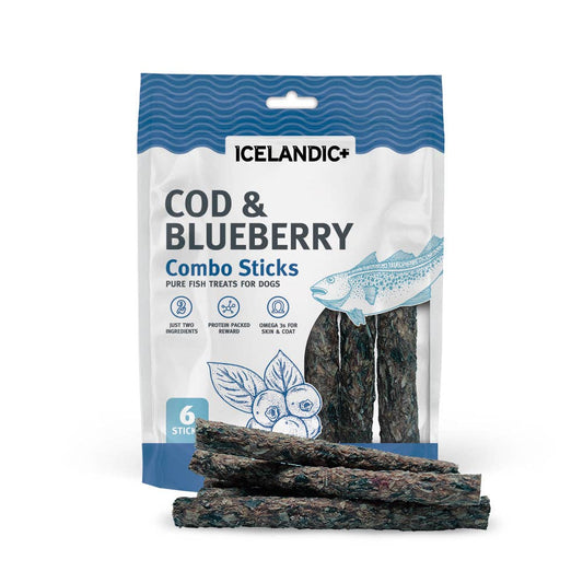 Icelandic+ Cod & Blueberry Combo Sticks